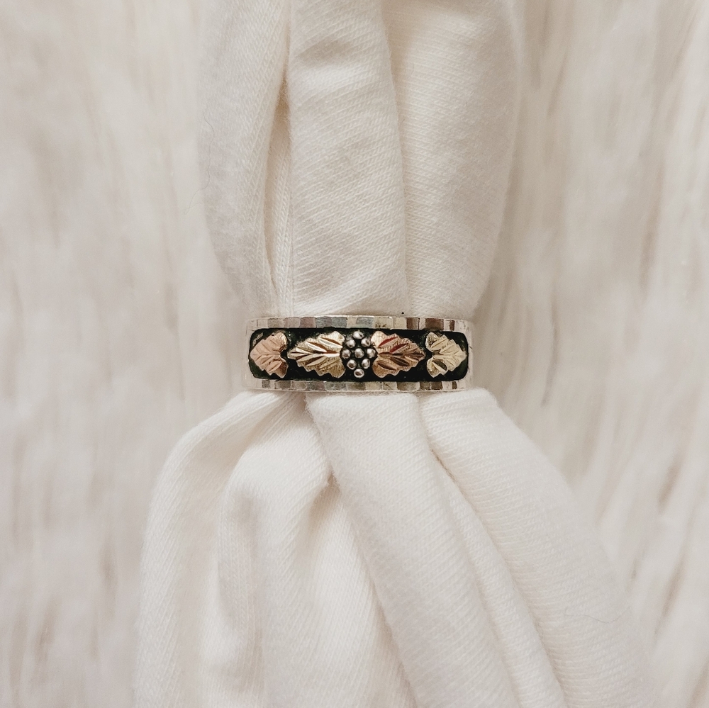 Landstroms 12k Sterling Silver Band Ring